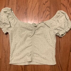 cute green top for the summer